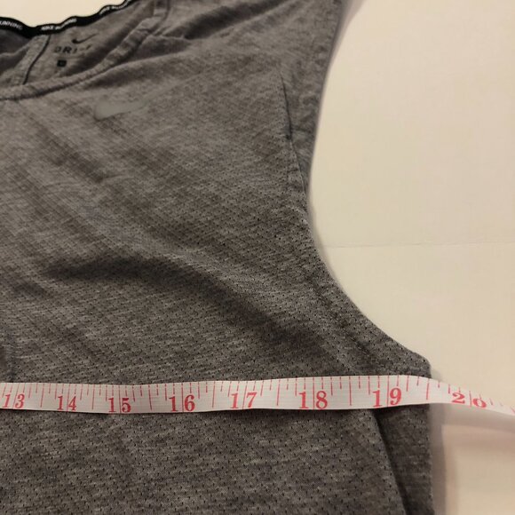 Nike Running Dri-Fit Tank Top Size M Gray Breathable - Picture 13 of 16
